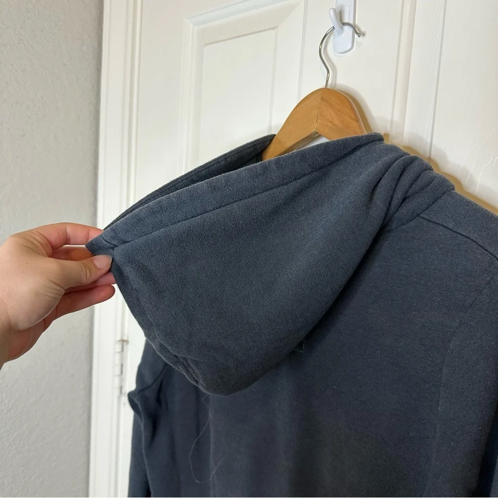 Avaiator Nation Navy Blue 5 Stripe Hoodie Sz M *Flawed* Surfer Indie Skater Cozy - Picture 5 of 10